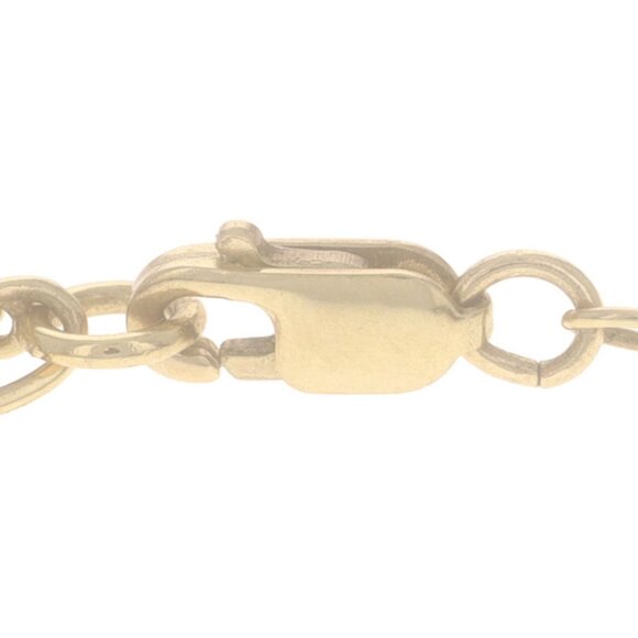 Yellow Gold Diamond Multistrand Necklace - 14k Round .12ctw Station Adjustable - Picture 5 of 6